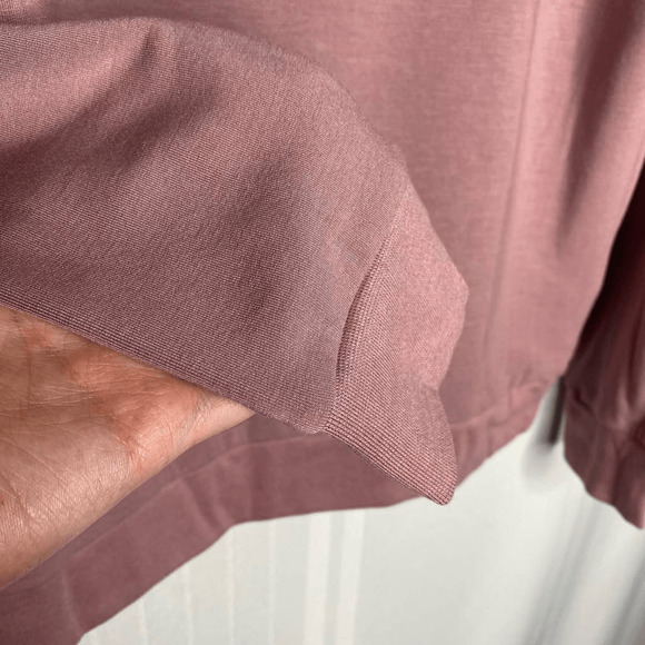 Madewell MWL Superbrushed Colorblock Easygoing Sweatshirt Crewneck Size XS Pink - Picture 5 of 8